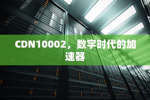 CDN10002，数字时代的加速器