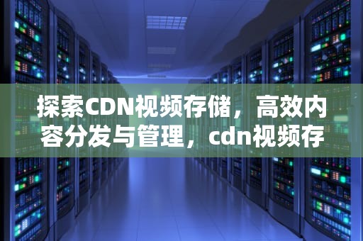探索CDN视频存储，高效内容分发与管理，cdn视频存储解决方案