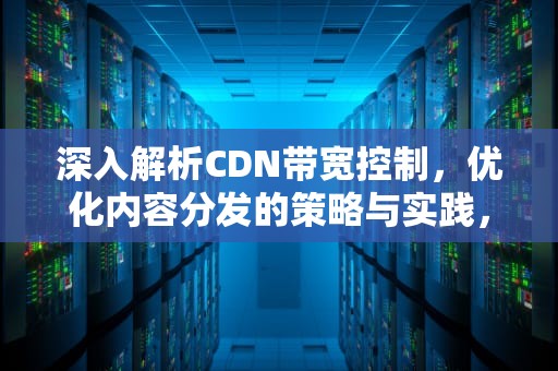 深入解析CDN带宽控制，优化内容分发的策略与实践，cdn带宽限制