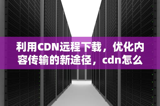 利用CDN远程下载，优化内容传输的新途径，cdn怎么下载