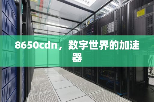8650cdn，数字世界的加速器