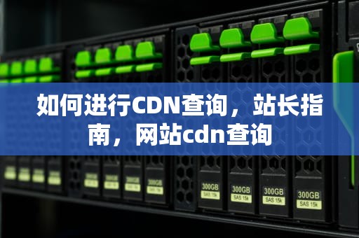 如何进行CDN查询，站长指南，网站cdn查询