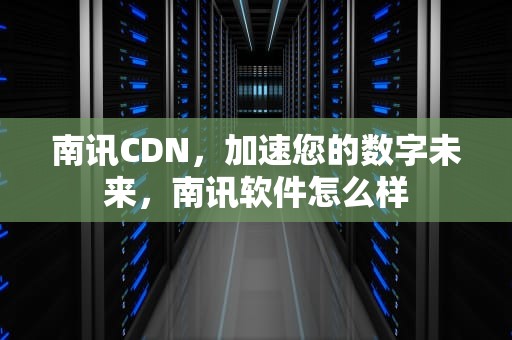南讯CDN，加速您的数字未来，南讯软件怎么样