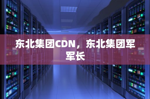 东北集团CDN，东北集团军军长