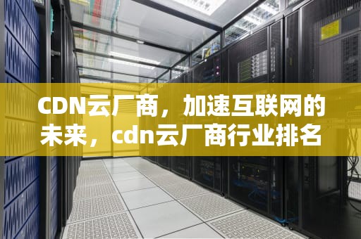 CDN云厂商，加速互联网的未来，cdn云厂商行业排名