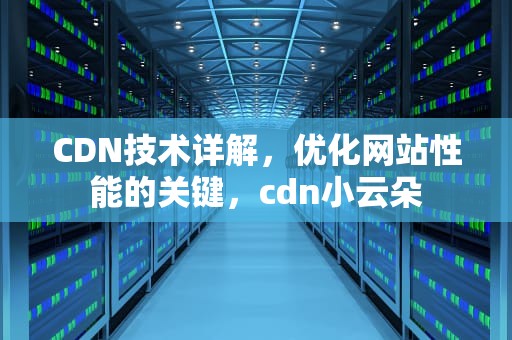 CDN技术详解，优化网站性能的关键，cdn小云朵