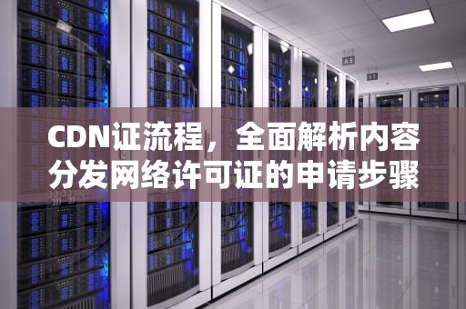 CDN证流程，全面解析内容分发网络许可证的申请步骤，cdn证自己怎么办理
