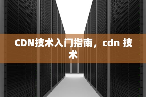 CDN技术入门指南，cdn 技术