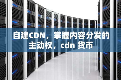 自建CDN，掌握内容分发的主动权，cdn 货币
