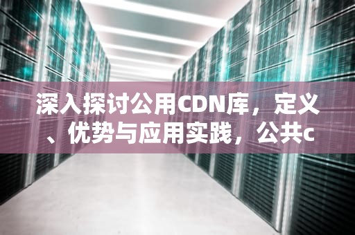 深入探讨公用CDN库，定义、优势与应用实践，公共cdn库