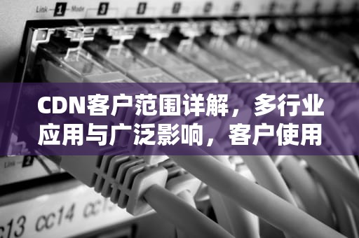 CDN客户范围详解，多行业应用与广泛影响，客户使用cdn业务
