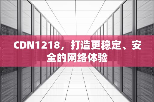 CDN1218，打造更稳定、安全的网络体验