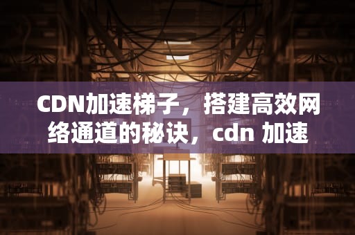 CDN加速梯子，搭建高效网络通道的秘诀，cdn 加速