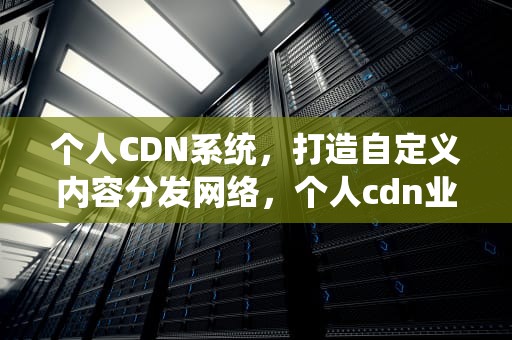 个人CDN系统，打造自定义内容分发网络，个人cdn业务