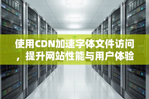 使用CDN加速字体文件访问，提升网站性能与用户体验，cdn访问流程