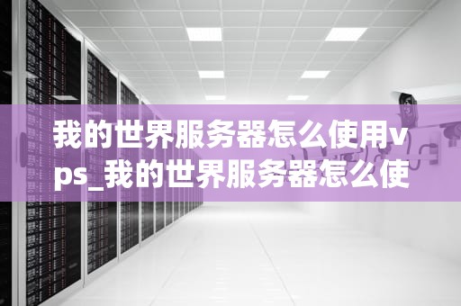 我的世界服务器怎么使用vps_我的世界服务器怎么使用种子_我的世界服务器如何使用VPS