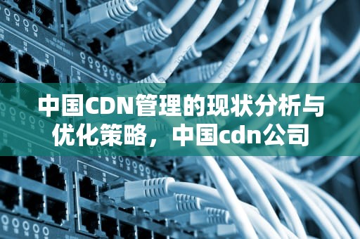 中国CDN管理的现状分析与优化策略，中国cdn公司