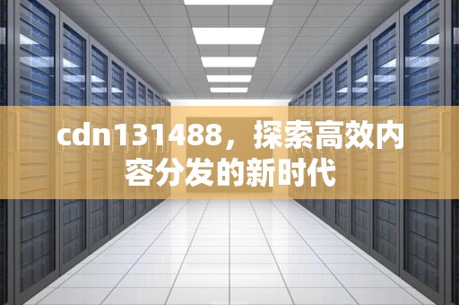 cdn131488，探索高效内容分发的新时代