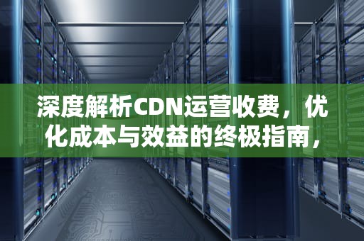 深度解析CDN运营收费，优化成本与效益的终极指南，cdn费用