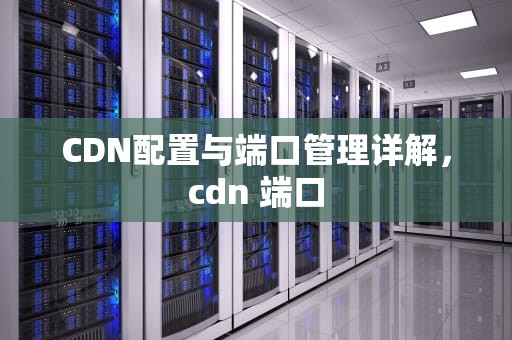 CDN配置与端口管理详解，cdn 端口