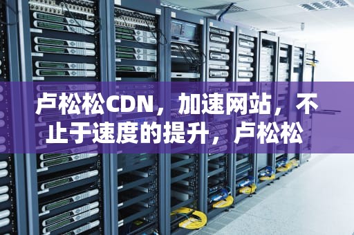 卢松松CDN，加速网站，不止于速度的提升，卢松松 穿和服