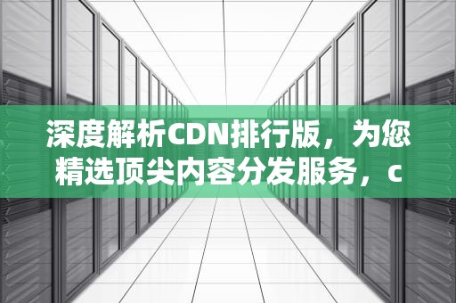 深度解析CDN排行版，为您精选顶尖内容分发服务，cdn排行榜