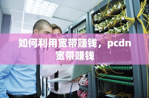 如何利用宽带赚钱，pcdn宽带赚钱