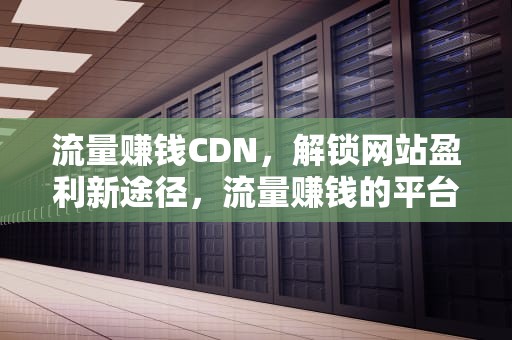 流量赚钱CDN，解锁网站盈利新途径，流量赚钱的平台