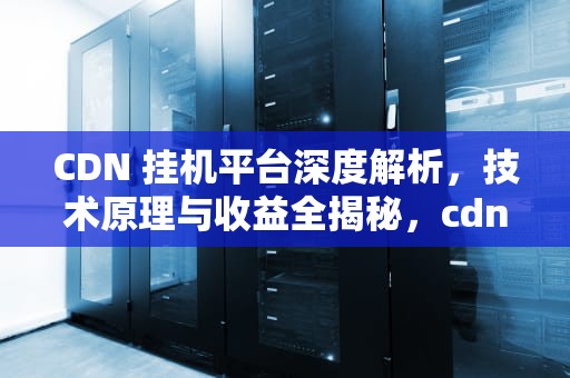 CDN 挂机平台深度解析，技术原理与收益全揭秘，cdn 挂机