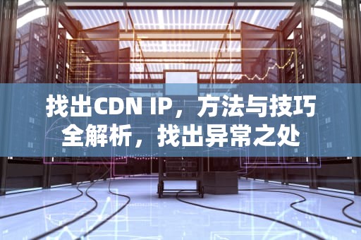 找出CDN IP，方法与技巧全解析，找出异常之处