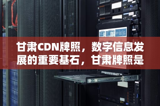 甘肃CDN牌照，数字信息发展的重要基石，甘肃牌照是什么