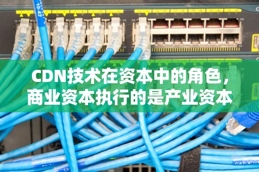 CDN技术在资本中的角色，商业资本执行的是产业资本中