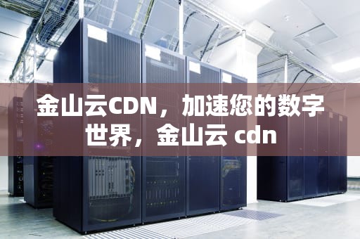 金山云CDN，加速您的数字世界，金山云 cdn