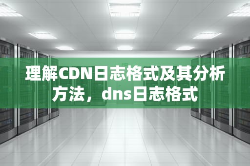 理解CDN日志格式及其分析方法，dns日志格式