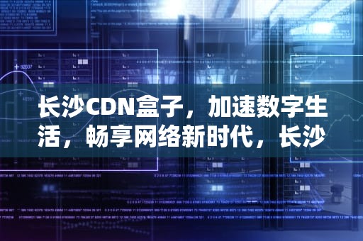 长沙CDN盒子，加速数字生活，畅享网络新时代，长沙cdn盒子公司