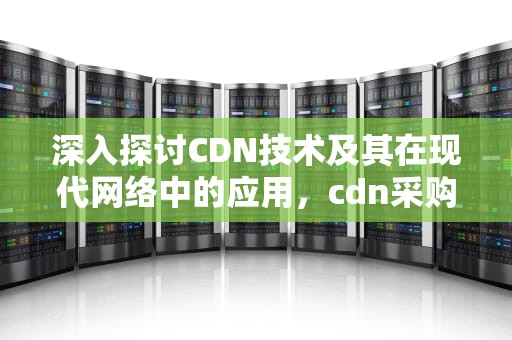 深入探讨CDN技术及其在现代网络中的应用，cdn采购经理