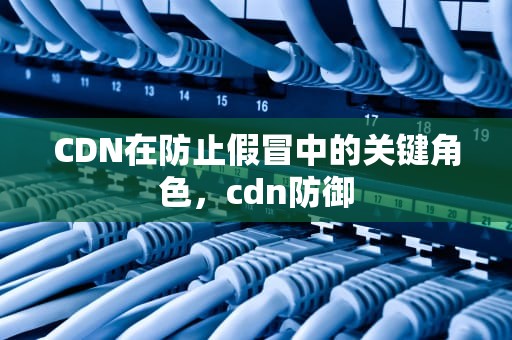 CDN在防止假冒中的关键角色，cdn防御