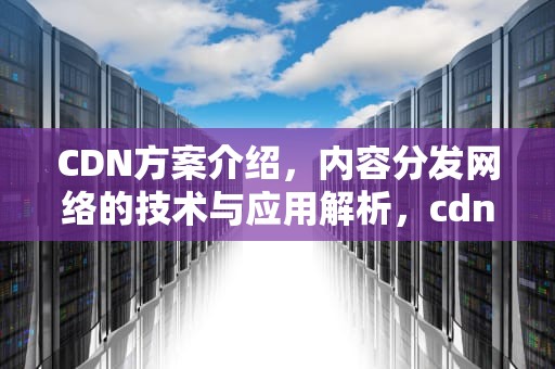 CDN方案介绍，内容分发网络的技术与应用解析，cdn技术详解