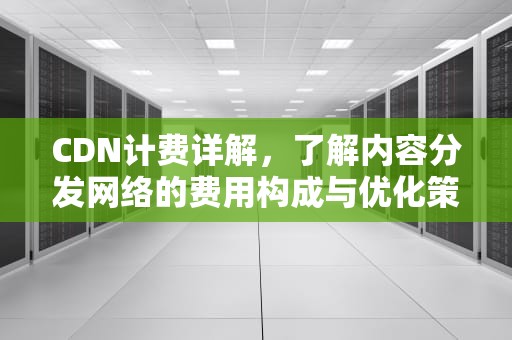 CDN计费详解，了解内容分发网络的费用构成与优化策略，cdn的计费模式