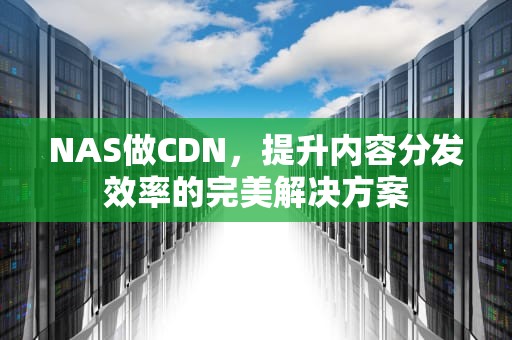 NAS做CDN，提升内容分发效率的完美解决方案