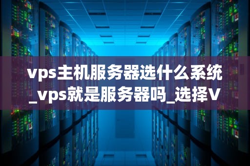 vps主机服务器选什么系统_vps就是服务器吗_选择VPS主机服务器的操作系统：关键因素和最佳实践