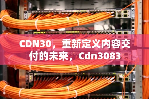 CDN30，重新定义内容交付的未来，Cdn3083