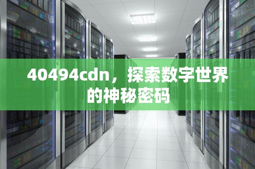 40494cdn，探索数字世界的神秘密码