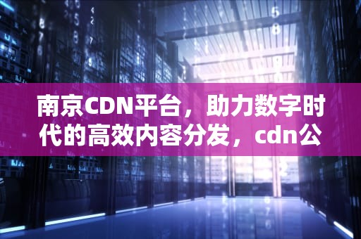 南京CDN平台，助力数字时代的高效内容分发，cdn公司