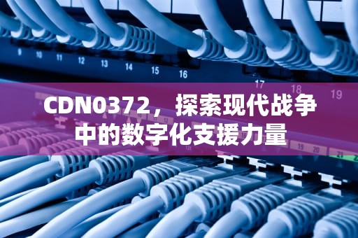 CDN0372，探索现代战争中的数字化支援力量
