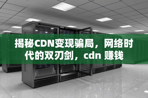揭秘CDN变现骗局，网络时代的双刃剑，cdn 赚钱