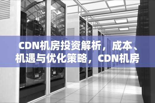 CDN机房投资解析，成本、机遇与优化策略，CDN机房投资成本