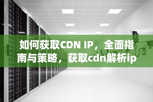 如何获取CDN IP，全面指南与策略，获取cdn解析ip失败