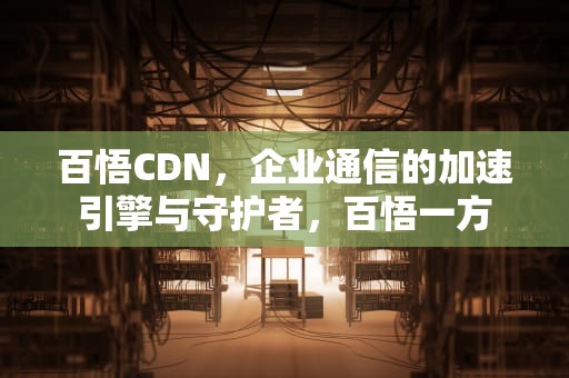 百悟CDN，企业通信的加速引擎与守护者，百悟一方
