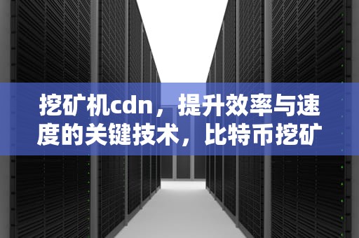 挖矿机cdn，提升效率与速度的关键技术，比特币挖矿机